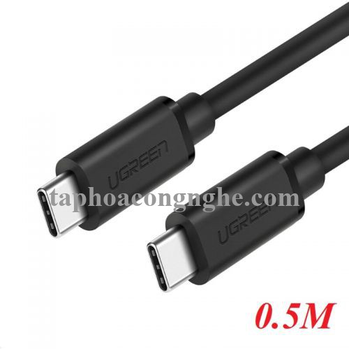 Ugreen 50996 0.5M màu đen Dây USB 2 đầu Type C US286 30050996